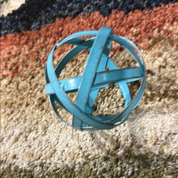 Hobby Lobby Turquoise Metal Orb Decor - Picture 7 of 7